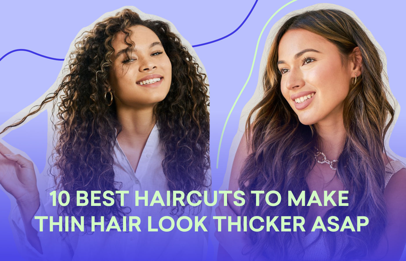 Woman with fine thinning hair
