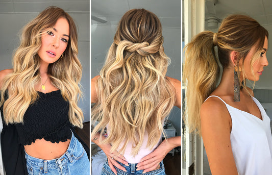 5 Easy Vacation Hairstyles Using Halo Hair Extensions