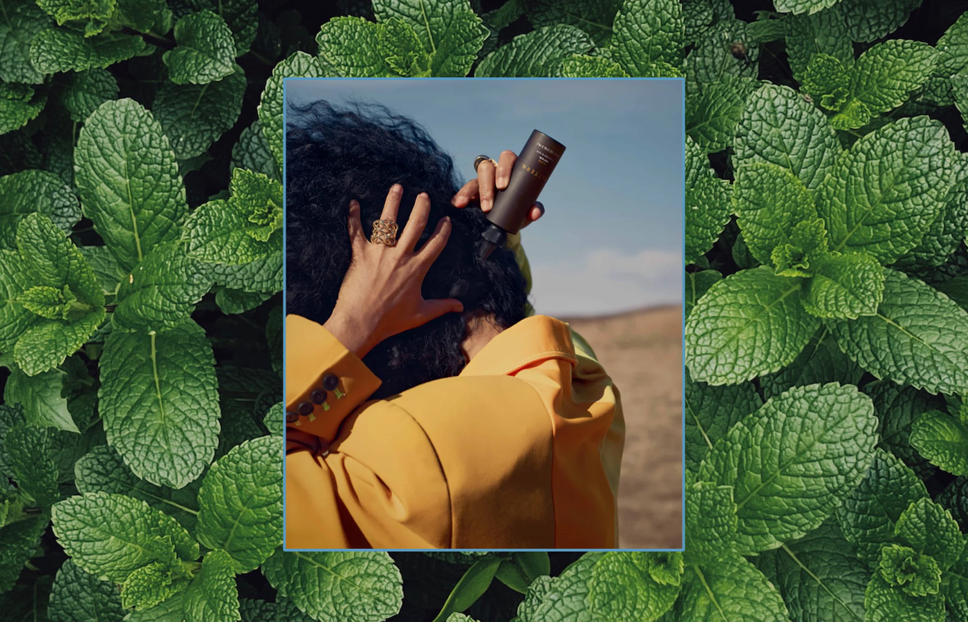 amazing benefits of peppermint oil for hair growth as this woman nourishes her locks with its revitalizing properties