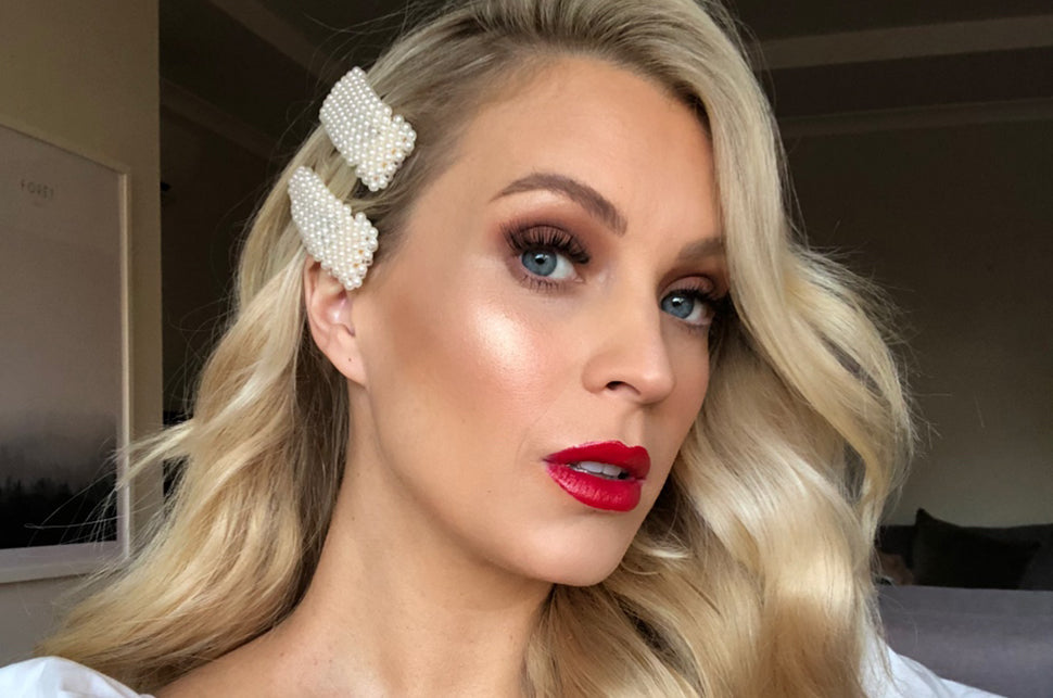 glam date night hair and makeup