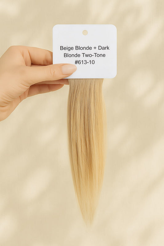Sample Swatch Beige Blonde + Dark Blonde
