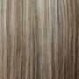 ash blonde and light brown halo hair extension