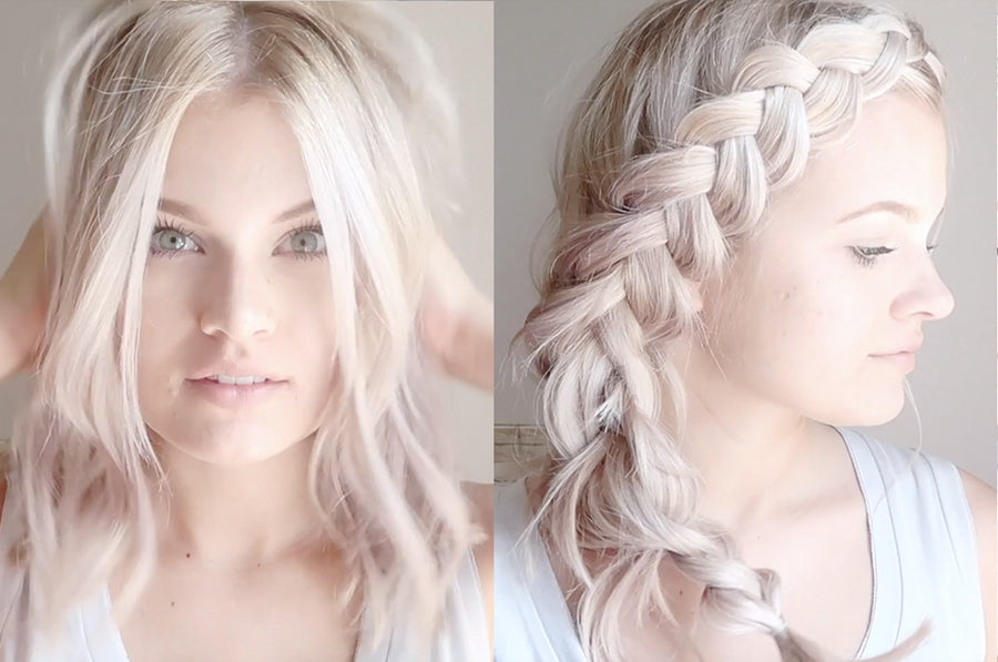 how to do braids with halo hair extensions