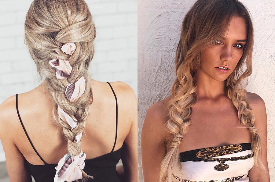 How to add hair extensions to your braid: learning is fun! #hairextens
