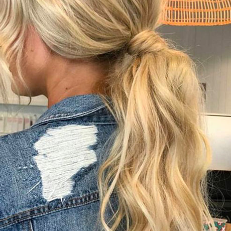 how to make your ponytail thicker