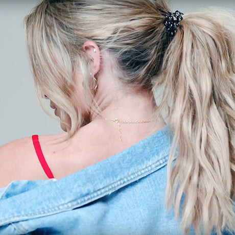 how to put halo extensions in a ponytail