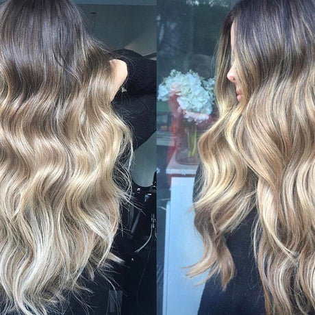 halo hair extensions: best hair extensions for balayage
