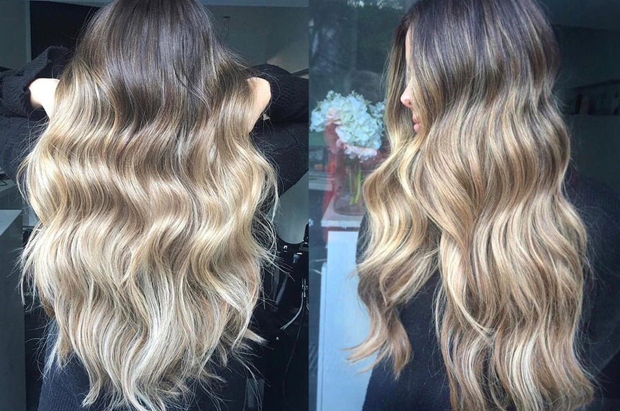 halo hair extensions: best hair extensions for balayage