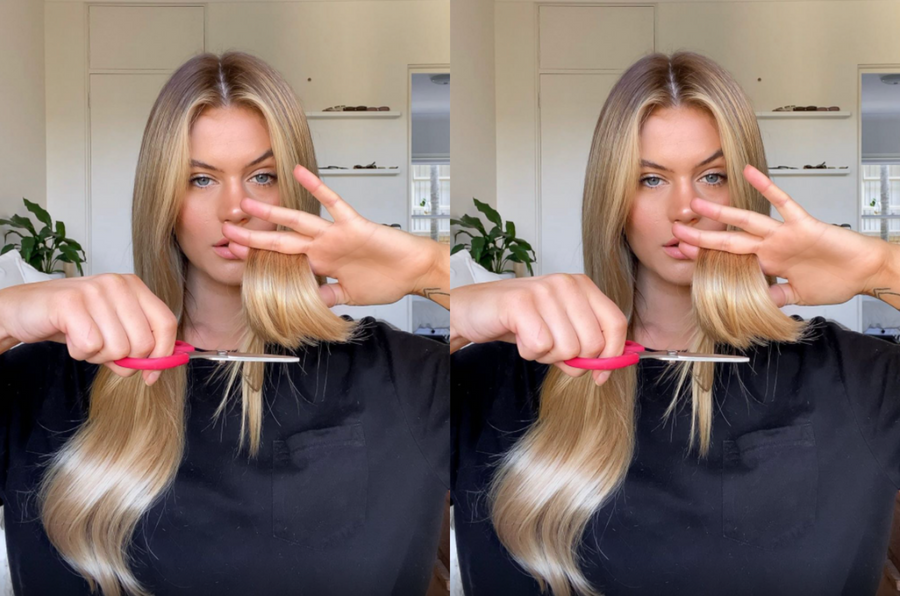 How to cut clip in hair extensions Clearance