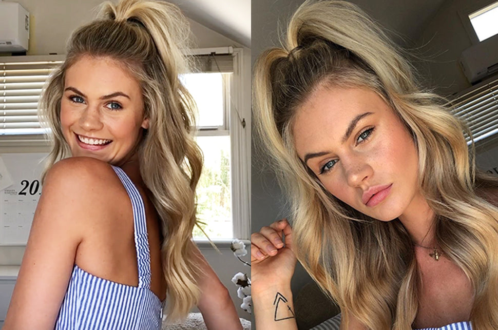 half updo hair tutorial