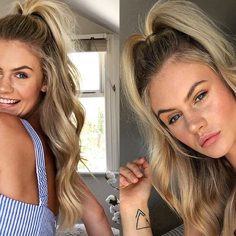 half updo hair tutorial