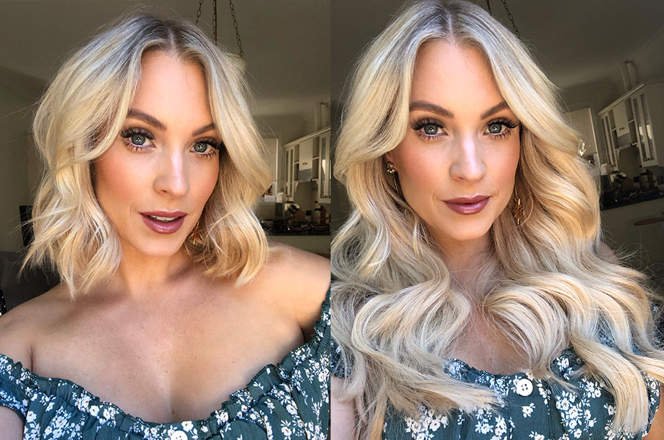 how to hide short hair under hair extensions