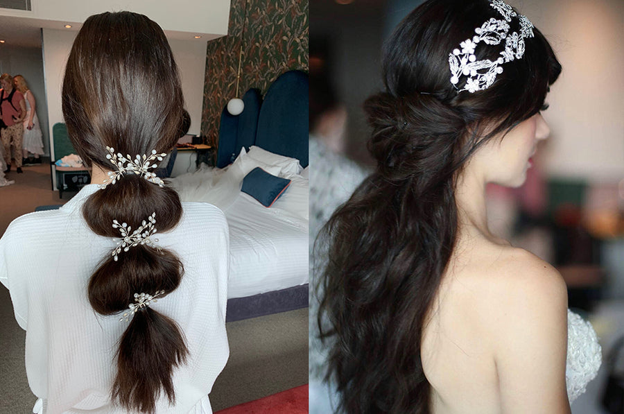 Current Fixation: Glimmering Chand Chotis For A Chic Bridal Hairstyle |  WedMeGood