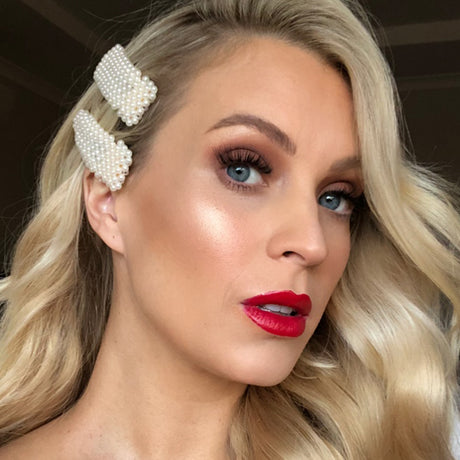 glam date night hair and makeup