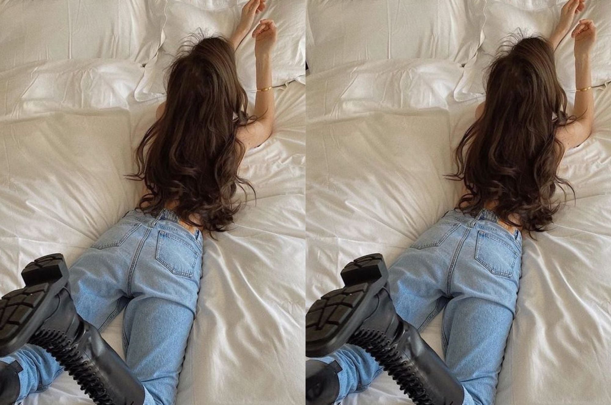 girl in Decoding Dress Code Types and Hairstyles to Match halo hair extensions