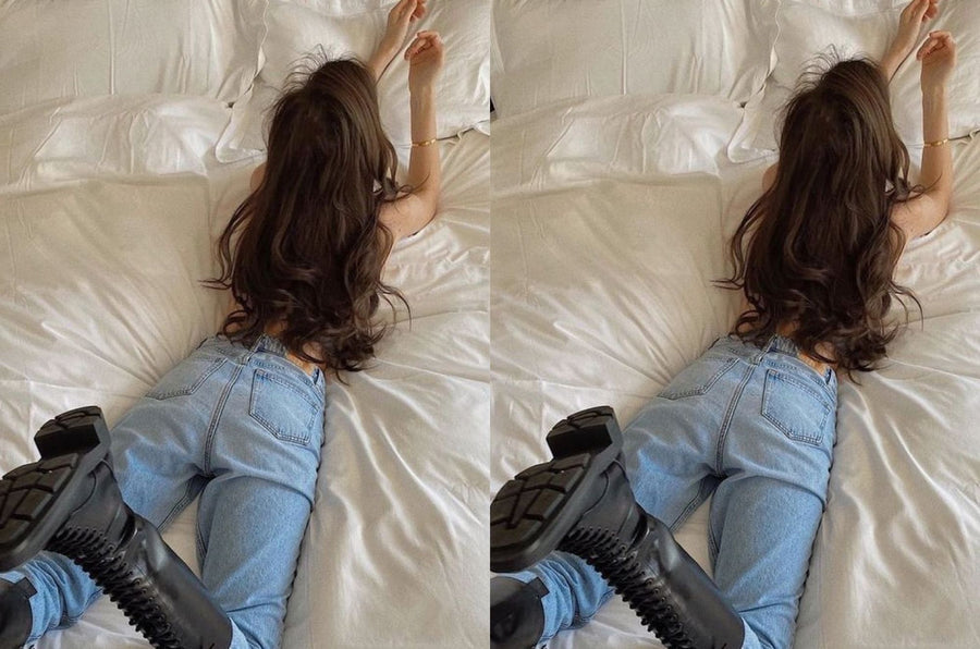 girl in Decoding Dress Code Types and Hairstyles to Match halo hair extensions