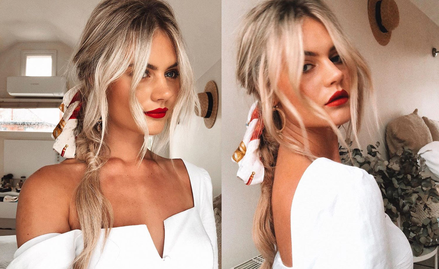 boho braids using halo hair extensions