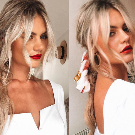 boho braids using halo hair extensions