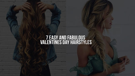 7 Easy and Fabulous Valentines Day Hairstyles halo hair extensions