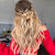 Shannon's halo hair extensions results from behind