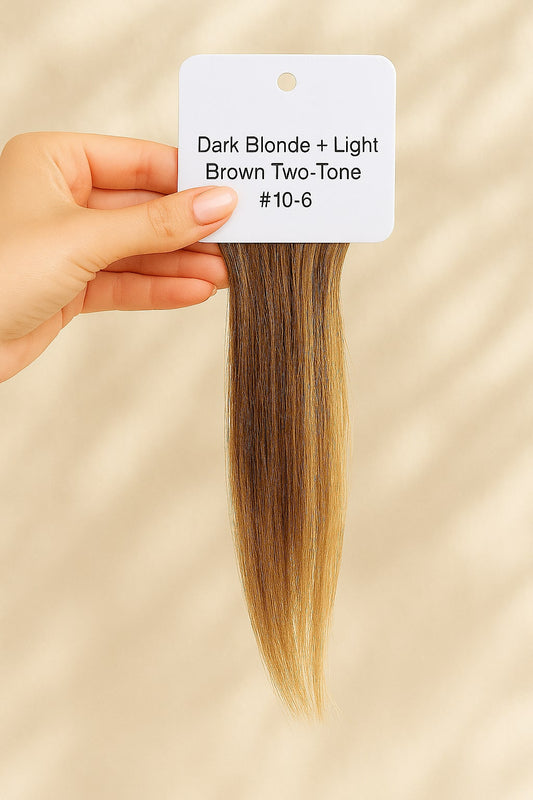 Sample Swatch Dark Blonde + Light Brown