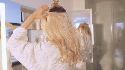 A tutorial on how to install your halo hair extension