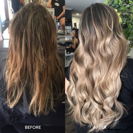 Biprodukt Penneven økse Ash Blonde and Light Brown Halo Hair | Sitting Pretty