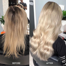 cream blonde halo hair extension