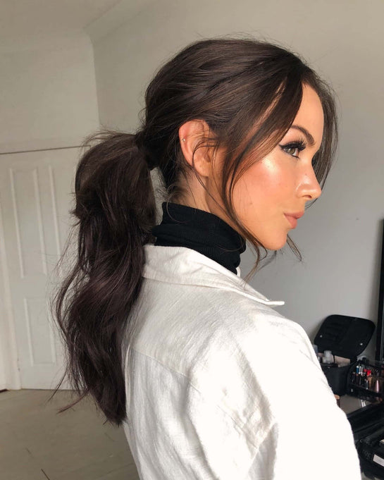 Dark Brown Halo Hair Extensions Sitting Pretty