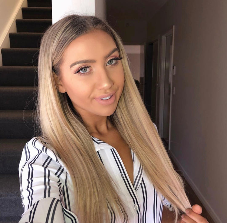 Cream Blonde Halo Hair Extension Sitting Pretty™