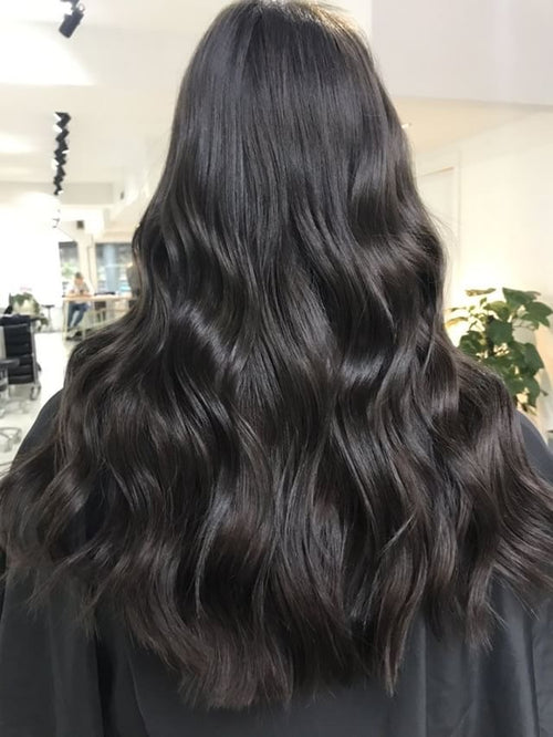 Hair pieces dark brown sale